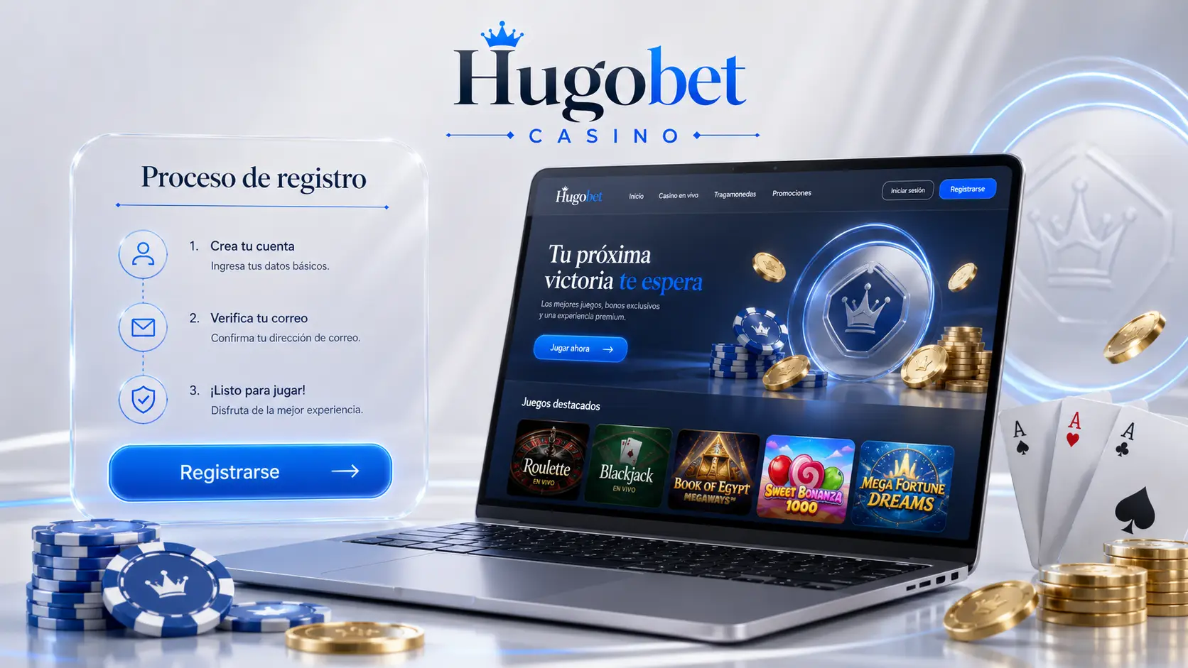 Proceso de registro en Hugobet desde Chile